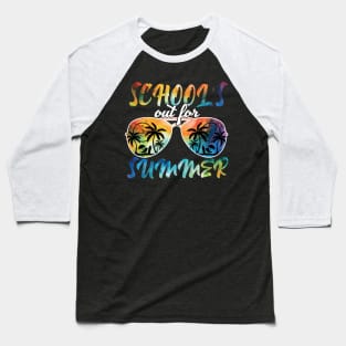 Schools Out For Summer Tie Dye Last Day Of School Teacher Baseball T-Shirt